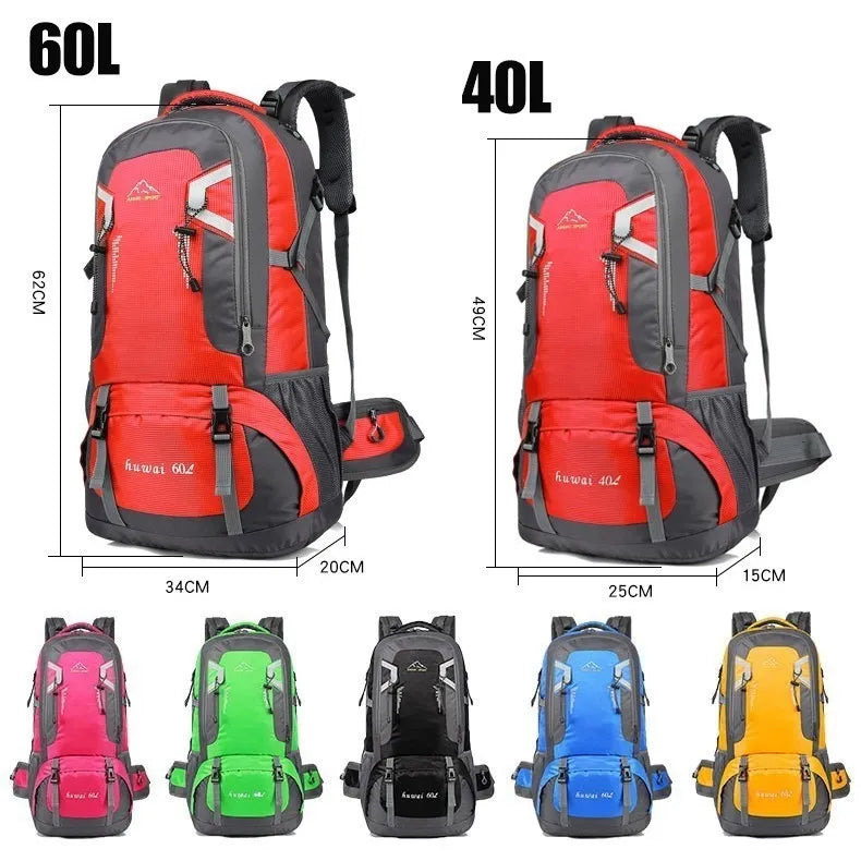 40L/60L Waterproof Outdoor Travel Backpack Camping Trekking Bag For Man Woman Climbing Hiking Rucksack Fishing Cycling Backpack - MAGICAL OUTDOOR