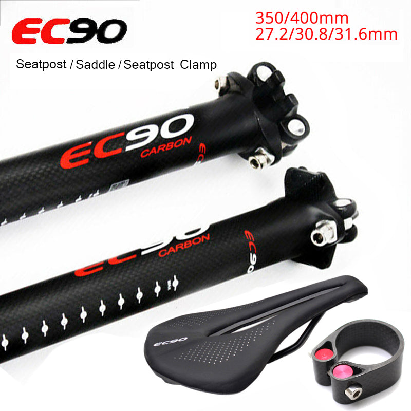 Tija de Sillín de Carbono para Bicicleta, EC90 MTB 3K 350/400mm 27,2/30,8/31,6mm. - MAGICAL OUTDOOR
