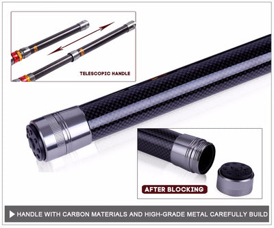 Set caña de pescar telescópica portátil y carrete giratorio 11BB Sougayilang, de 1,8 - 3,6 m de longitud
