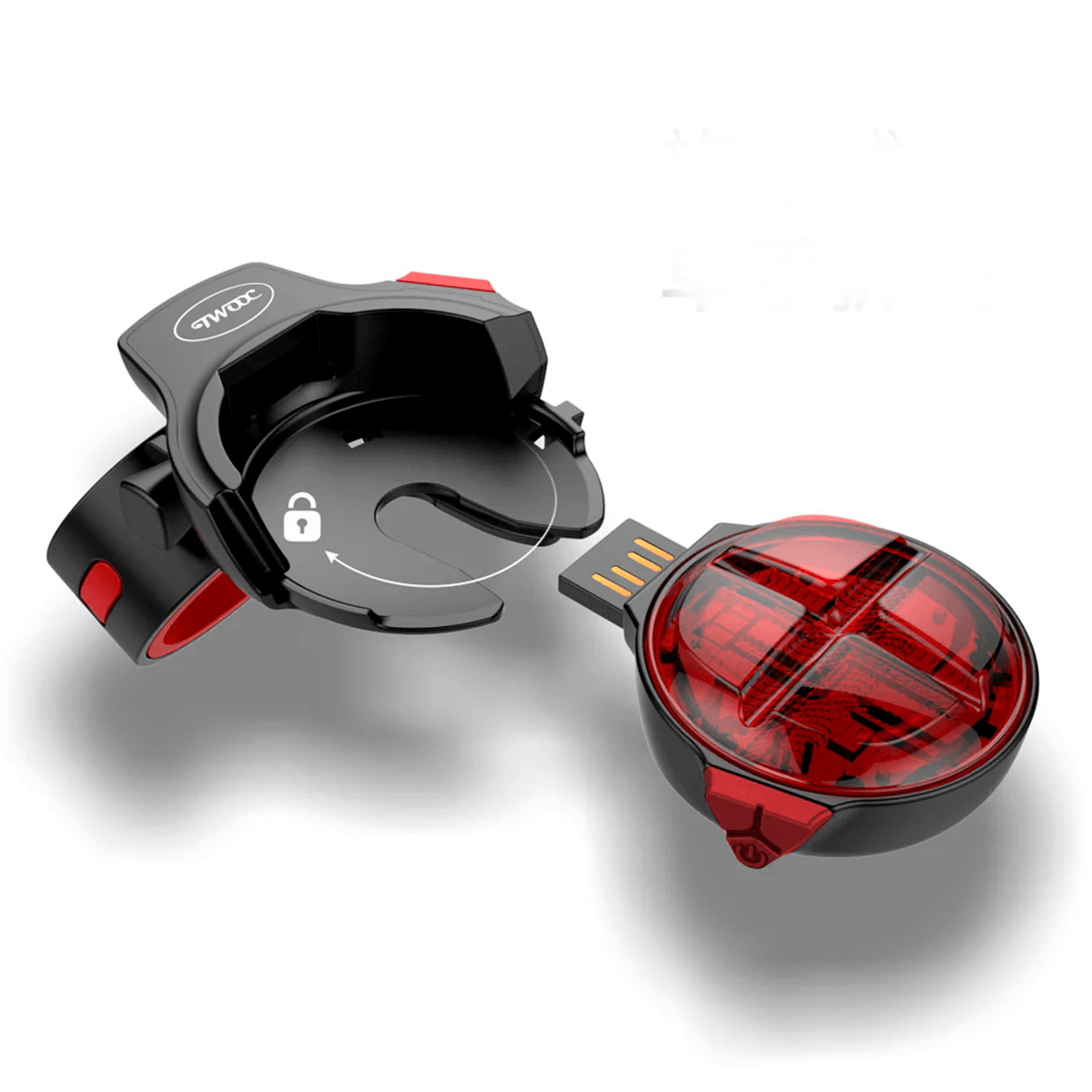 Luz Trasera Inteligente Twooc T-003 Sensor Movimiento, 100% Led. - MAGICAL OUTDOOR