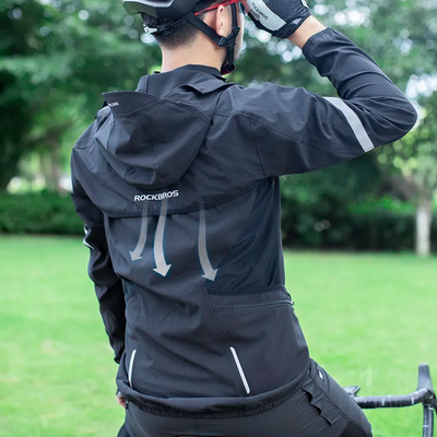 ROCKBROS Chaqueta de Ciclismo Impermeable Cortavientos para Todo Clima - MAGICAL OUTDOOR