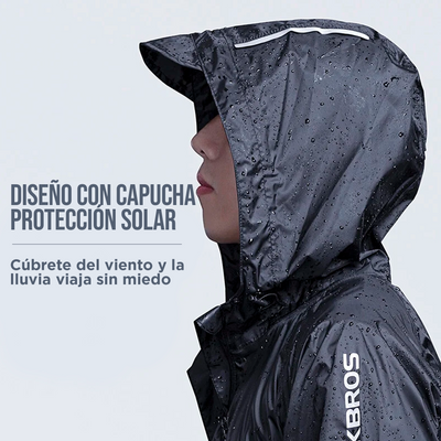 ROCKBROS Chaqueta rompevientos impermeable con capucha - MAGICAL OUTDOOR