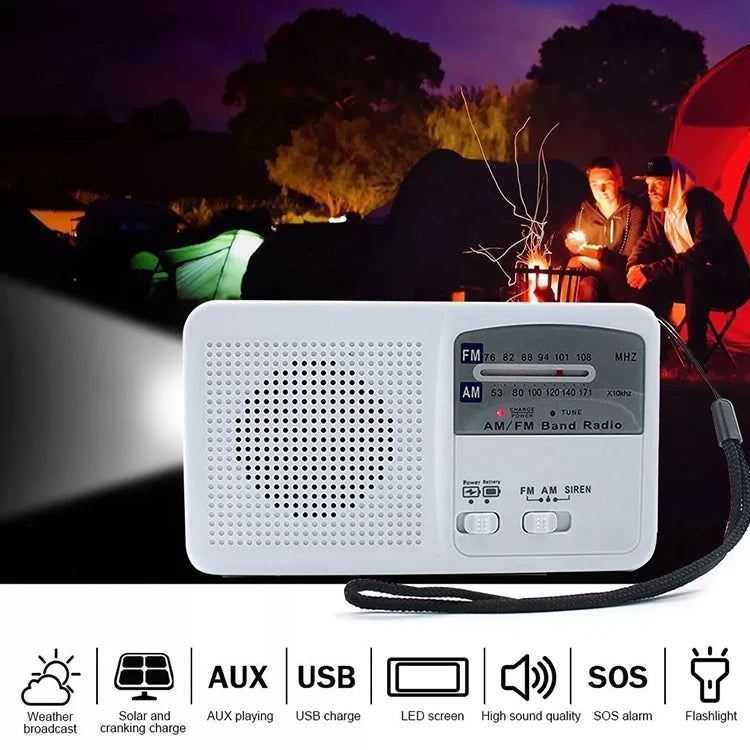 Radio AM/FM multifunción con Linterna LED - MAGICAL OUTDOOR