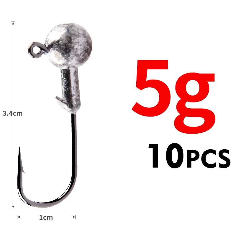 Anzuelos de pesca con cabeza plomada para señuelo blando MEREDITH - MAGICAL OUTDOOR