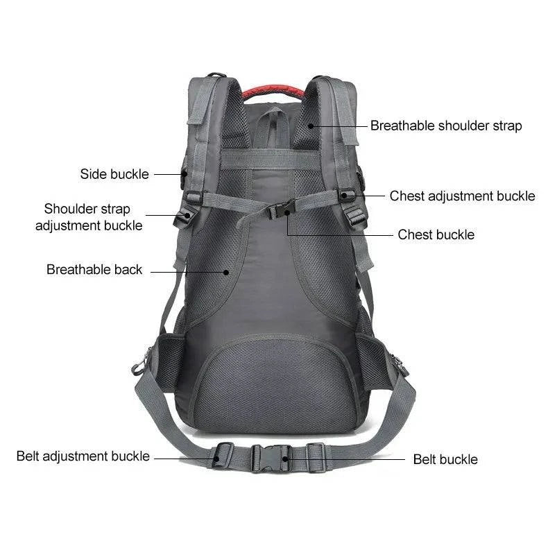 Mochila de viaje impermeable de 40L/60L para actividades al aire libre - MAGICAL OUTDOOR