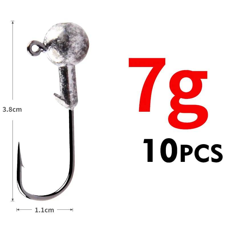 Anzuelos de pesca con cabeza plomada para señuelo blando MEREDITH - MAGICAL OUTDOOR