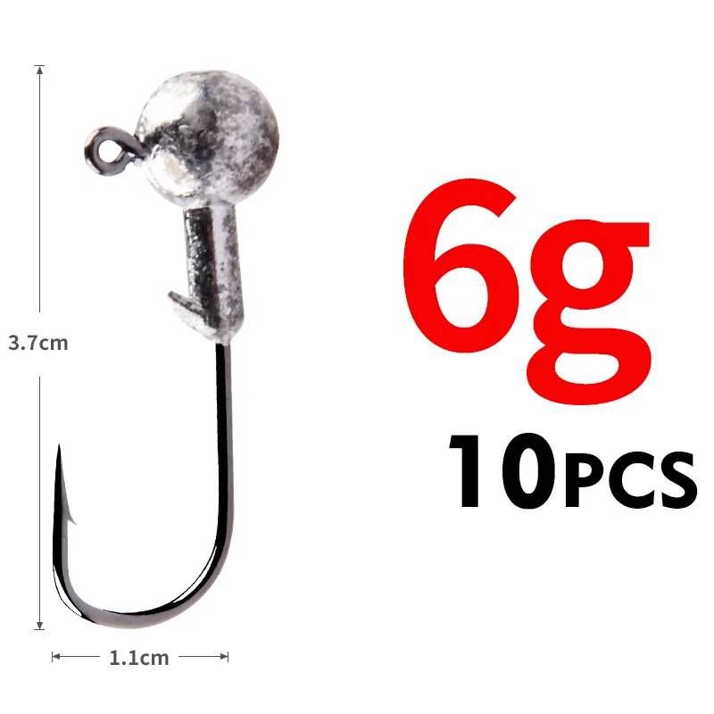 Anzuelos de pesca con cabeza plomada para señuelo blando MEREDITH - MAGICAL OUTDOOR