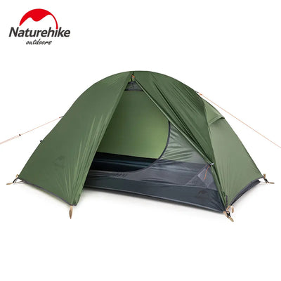 Naturehike Ultralight 1Person Camping Tent Backpacking Trekking Hiking Cycling Single Tents Waterproof PU4000 Green - MAGICAL OUTDOOR