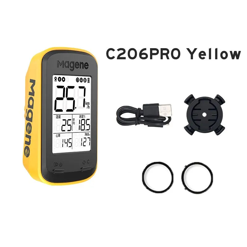 Ciclocomputador inalámbrico e impermeable con GPS Magene C206 / C206PRO - MAGICAL OUTDOOR