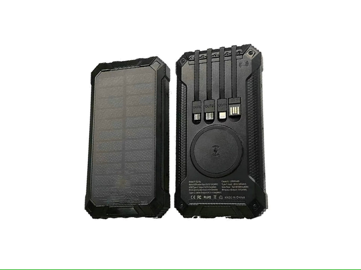 Banco de energía 3 in 1 portátil con carga solar 20000mAh para camping - MAGICAL OUTDOOR