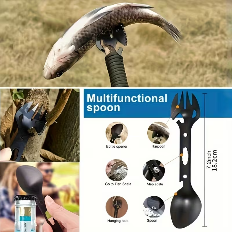 Kit de supervivencia portátil multifunción para camping y senderismo
