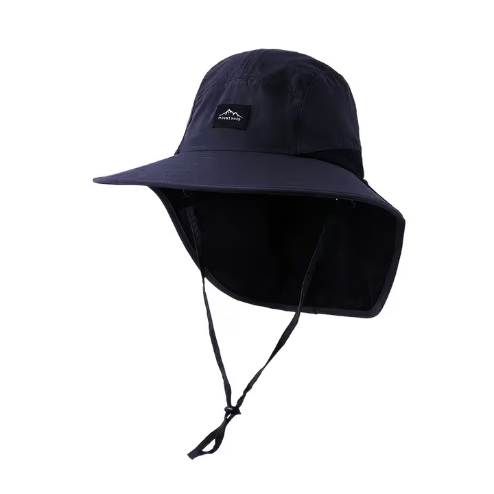 Sombrero azul marino con cubrenuca
