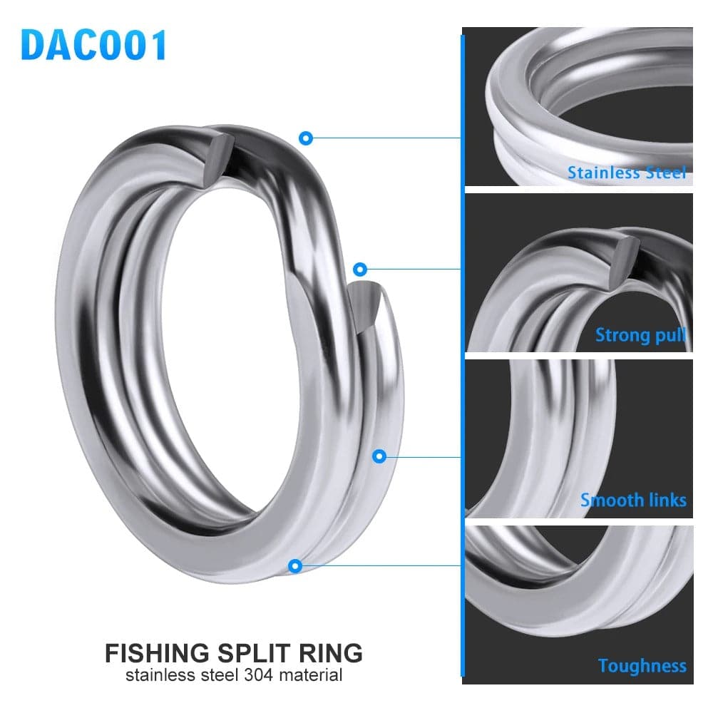 Anillos Anclaje para cebos de pesca en acero inoxidable - MAGICAL OUTDOOR