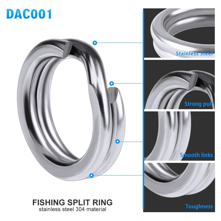 Anillos Anclaje para cebos de pesca en acero inoxidable - MAGICAL OUTDOOR