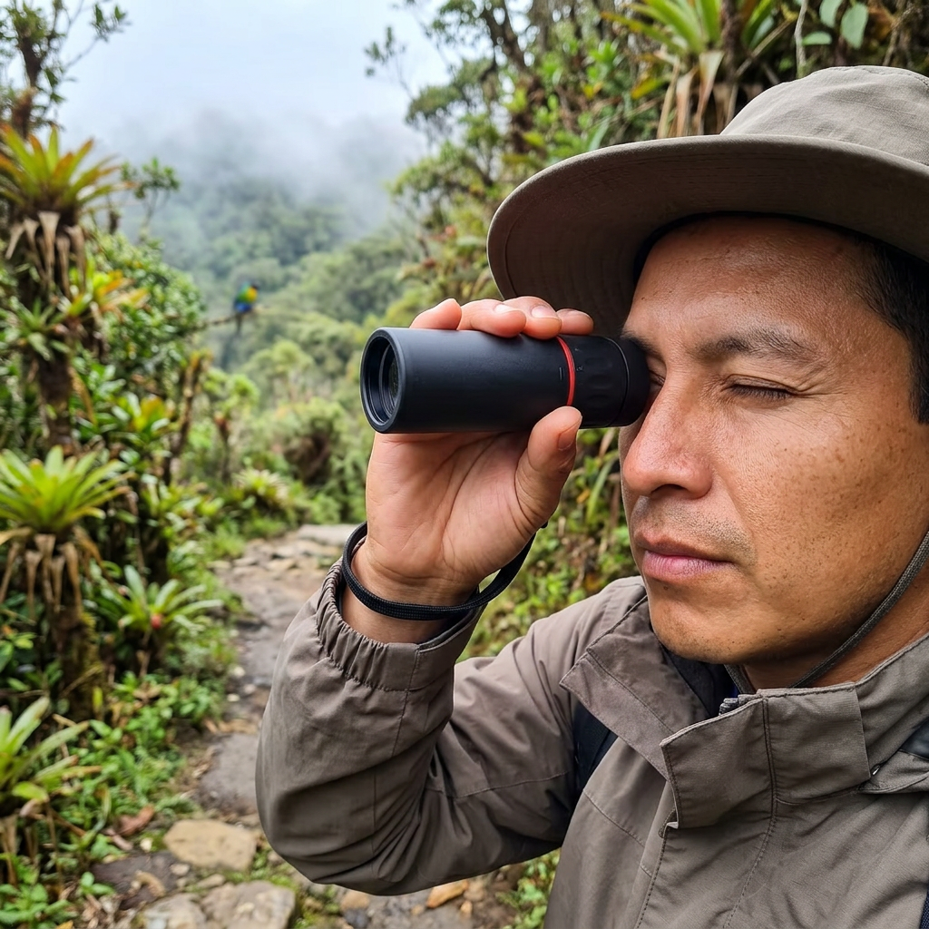 Uso del monocular