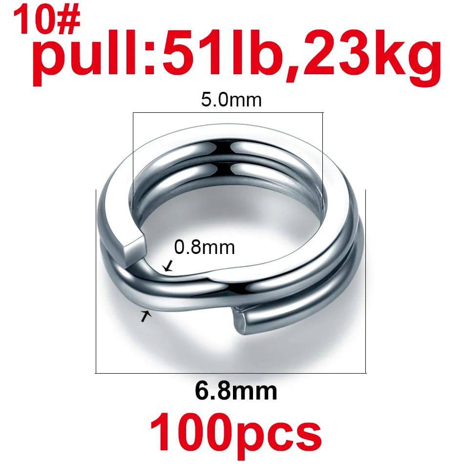 Anillos Anclaje para cebos de pesca en acero inoxidable - MAGICAL OUTDOOR