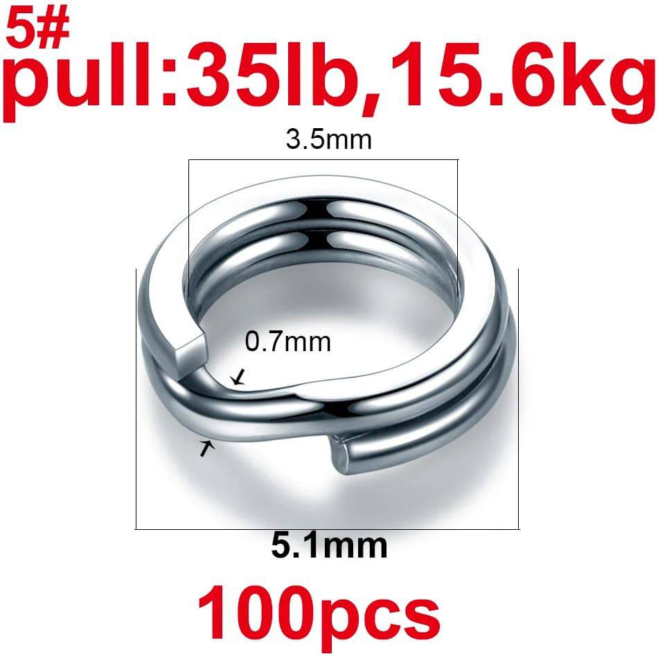 Anillos Anclaje para cebos de pesca en acero inoxidable - MAGICAL OUTDOOR