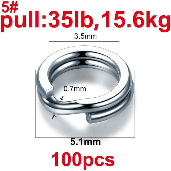 Anillos Anclaje para cebos de pesca en acero inoxidable - MAGICAL OUTDOOR