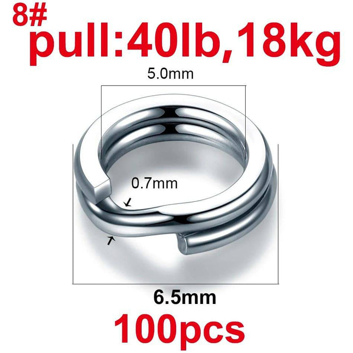 Anillos Anclaje para cebos de pesca en acero inoxidable - MAGICAL OUTDOOR