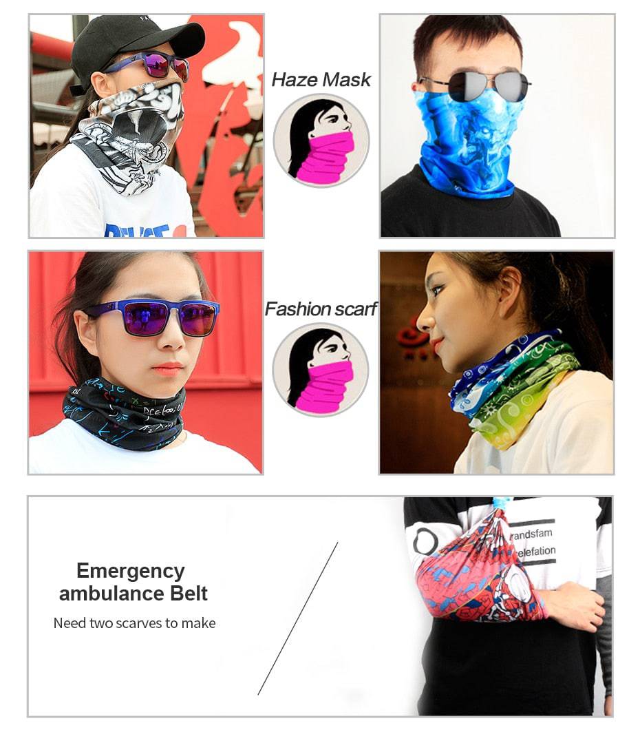 Bandana/Buff/Cuello espatampados caras - MAGICAL OUTDOOR