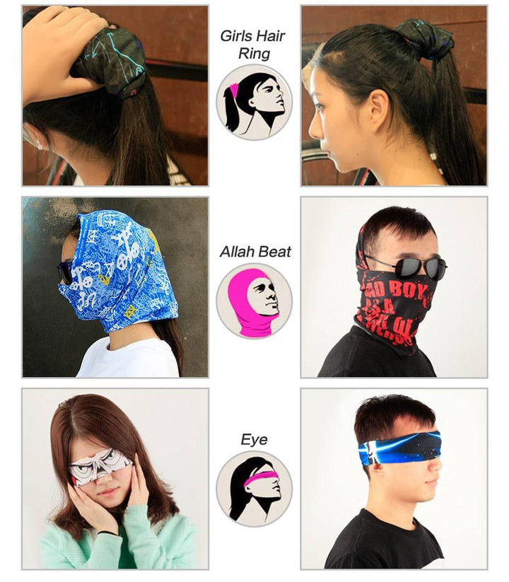 Bandana/Buff/Cuello espatampados caras - MAGICAL OUTDOOR