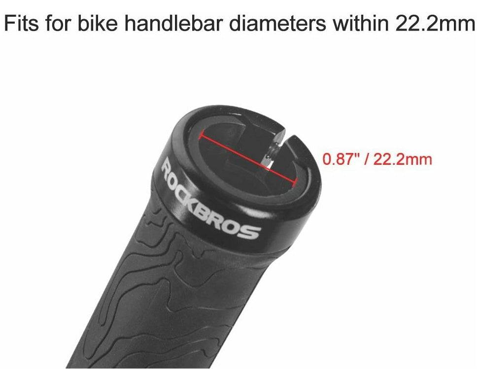 Mangos/Grip, goma TPR, manillar de bicicleta MTB RockBros 2018-14ABK - MAGICAL OUTDOOR