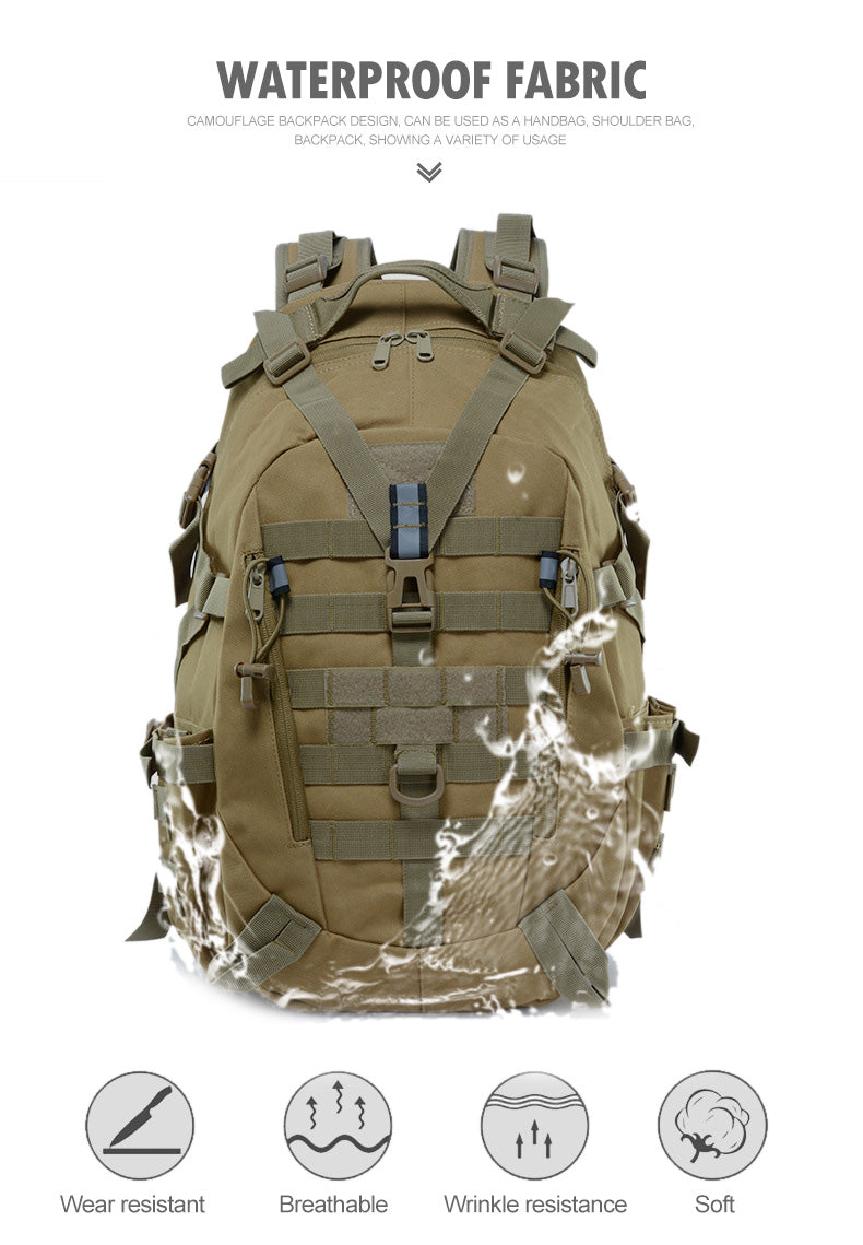 Mochila Táctica, Impermeable, de 40L, Tipo Militar, Unisex. - MAGICAL OUTDOOR