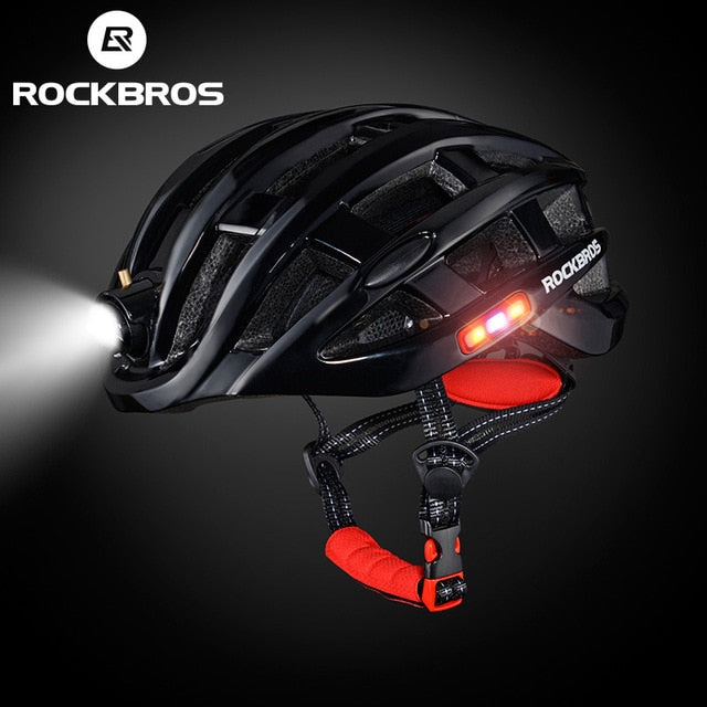 Casco con Luces Delantera, Laterales y trasera integradas, ROCKBROS. - MAGICAL OUTDOOR