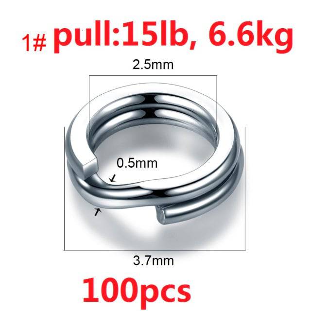 Anillos Anclaje para cebos de pesca en acero inoxidable - MAGICAL OUTDOOR