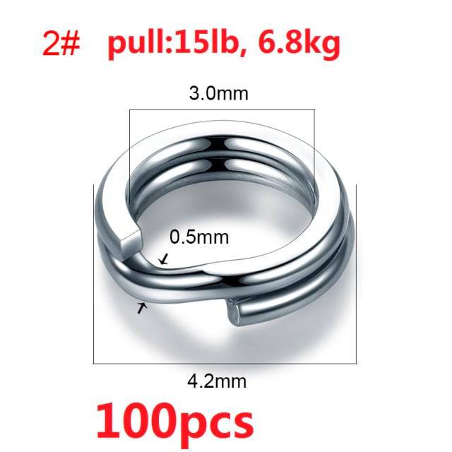 Anillos Anclaje para cebos de pesca en acero inoxidable - MAGICAL OUTDOOR