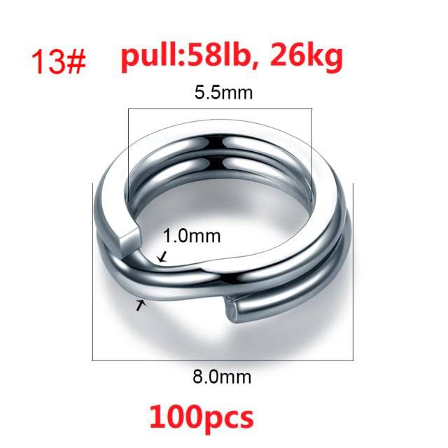 Anillos Anclaje para cebos de pesca en acero inoxidable - MAGICAL OUTDOOR