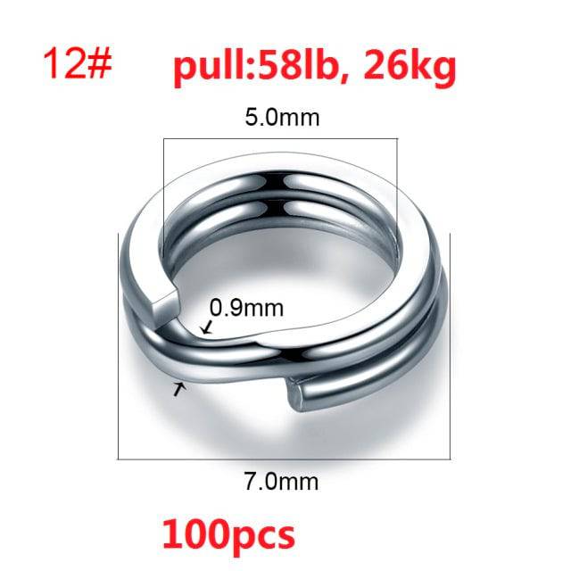 Anillos Anclaje para cebos de pesca en acero inoxidable - MAGICAL OUTDOOR