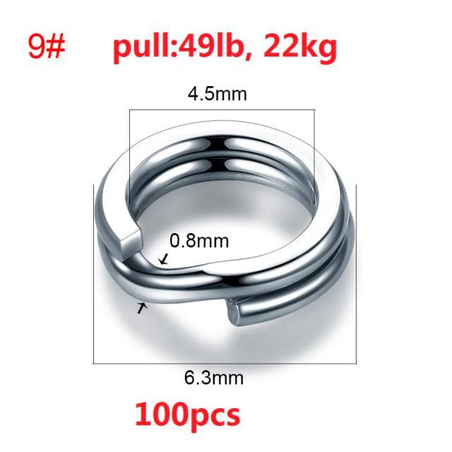 Anillos Anclaje para cebos de pesca en acero inoxidable - MAGICAL OUTDOOR