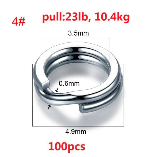 Anillos Anclaje para cebos de pesca en acero inoxidable - MAGICAL OUTDOOR