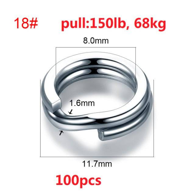 Anillos Anclaje para cebos de pesca en acero inoxidable - MAGICAL OUTDOOR