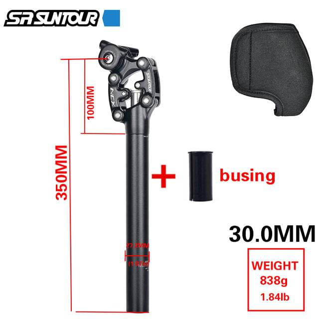 Tija de Sillín Amortiguada para Bicicleta SR SUNTOUR NCX, 350mm. - MAGICAL OUTDOOR