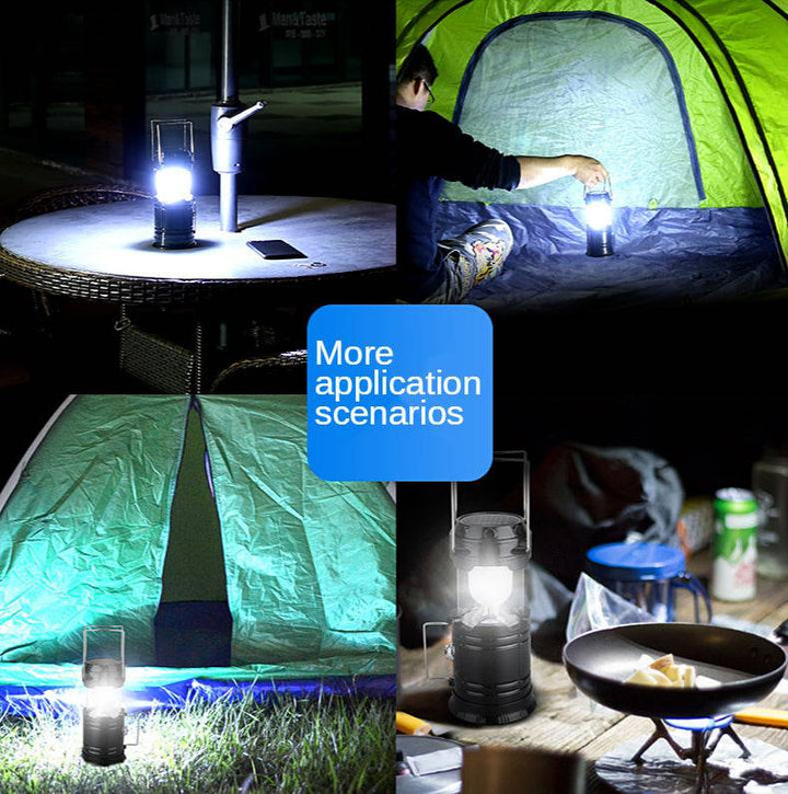 Linterna Solar Impermeable para acampar, Batería de 18650 mAh. - MAGICAL OUTDOOR