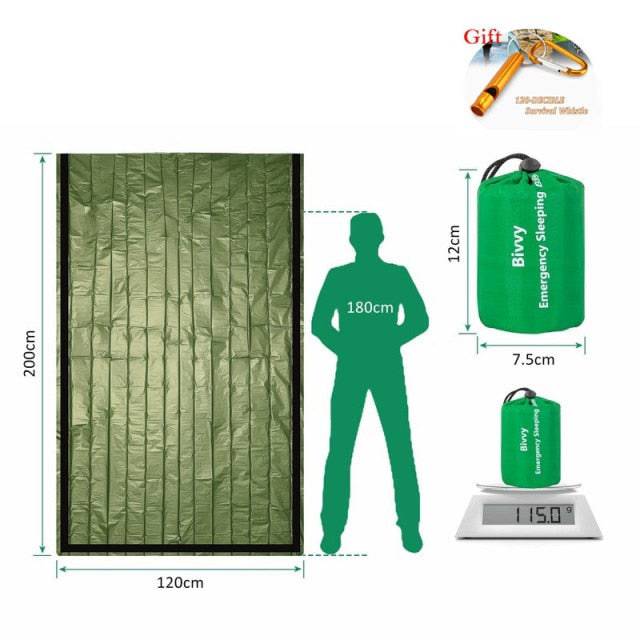 Sleeping Bag Térmico de Emergencia Bivvy, Actividades al Aire Libre. - MAGICAL OUTDOOR