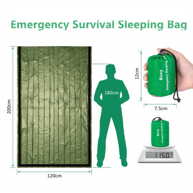 Sleeping Bag Térmico de Emergencia Bivvy, Actividades al Aire Libre. - MAGICAL OUTDOOR