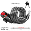 Candado de Cable para Bicicleta Xunting, Antirrobo, Acero. - MAGICAL OUTDOOR