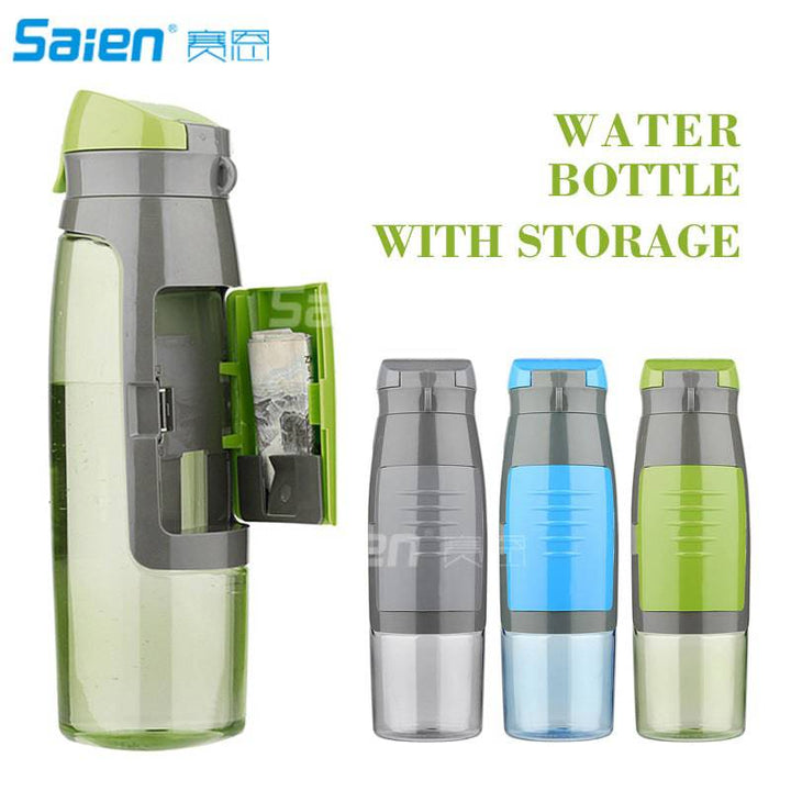 Botella de Agua Deportiva Multifuncional de 25oz/710ml, Compartimento Almacenamiento. - MAGICAL OUTDOOR